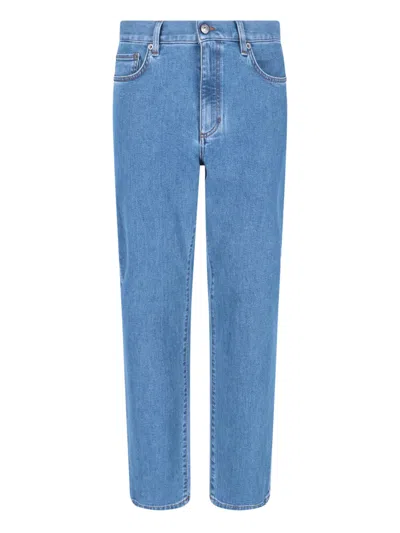 Zegna Straight Jeans In Blue