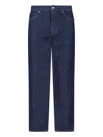 Zegna Straight Jeans In Blue