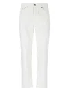 Zegna White Rinse-washed Stretch Cotton Roccia Jeans In White