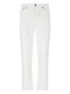 Zegna White Rinse-washed Stretch Cotton Roccia Jeans In White