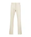 Zegna Straight-leg Cotton Trousers In Nude