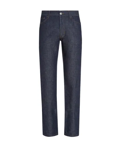 Zegna Straight-leg Cut Jeans In Black
