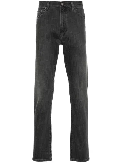Zegna Straight-leg Jeans In Black