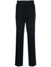 Zegna Straight-leg Tailored Trousers In Blue