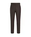 Zegna Straight-leg Tailored Trousers In Brown