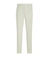 Zegna Straight-leg Tailored Trousers In White