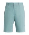 Zegna Straight Shorts In Blue