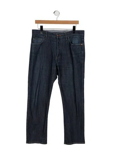 Pre-owned Zegna Straight-leg Jeans In Black