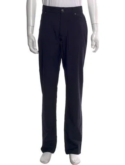 Pre-owned Zegna Straight-leg Jeans In Black