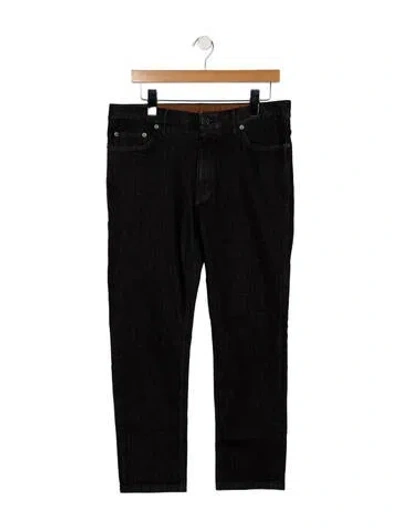 Pre-owned Zegna Straight-leg Jeans In Black