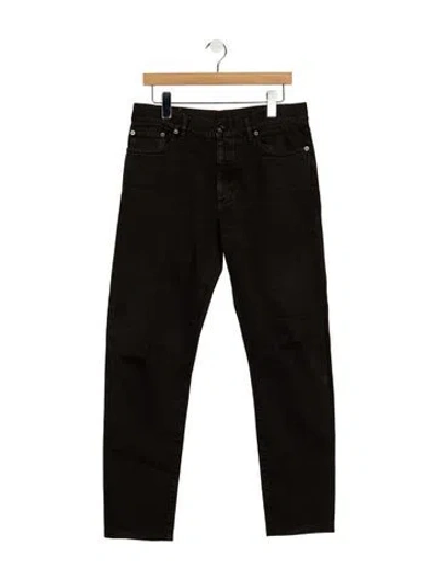 Pre-owned Zegna Straight-leg Jeans In Black