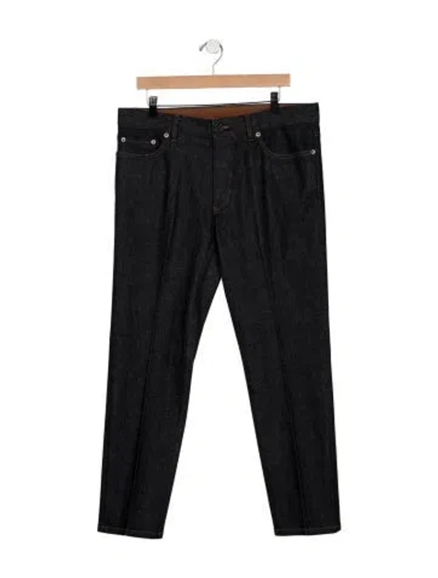 Pre-owned Zegna Straight-leg Jeans In Black