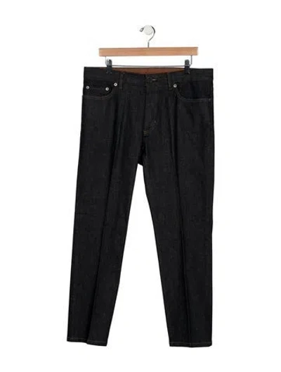Pre-owned Zegna Straight-leg Jeans In Black