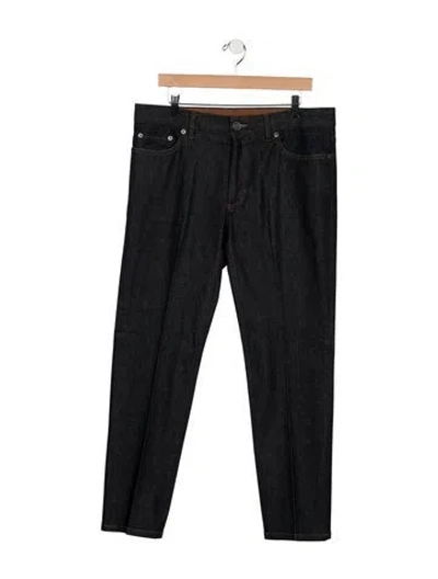 Pre-owned Zegna Straight-leg Jeans In Black