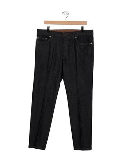 Pre-owned Zegna Straight-leg Jeans In Black