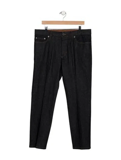 Pre-owned Zegna Straight-leg Jeans In Black