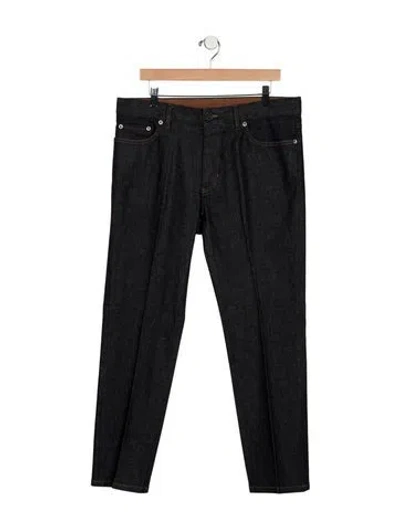 Pre-owned Zegna Straight-leg Jeans In Black