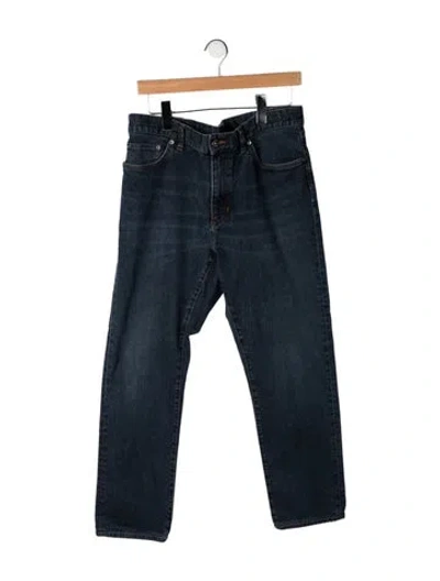 Pre-owned Zegna Straight-leg Jeans In Black