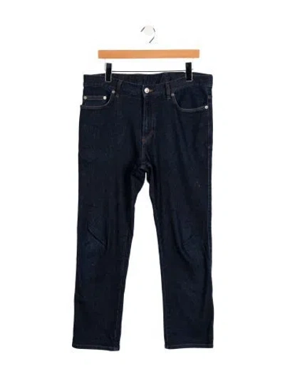 Pre-owned Zegna Straight-leg Jeans In Blue