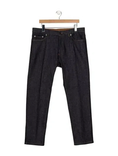 Pre-owned Zegna Straight-leg Jeans In Blue