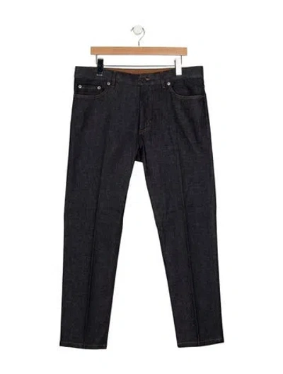 Pre-owned Zegna Straight-leg Jeans In Blue