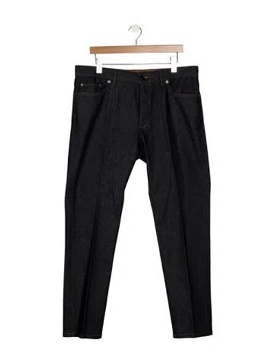 Pre-owned Zegna Straight-leg Jeans In Blue