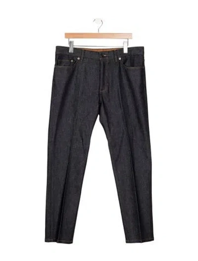 Pre-owned Zegna Straight-leg Jeans In Blue