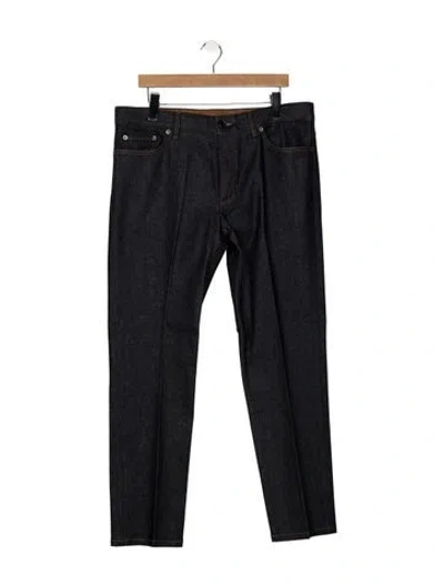 Pre-owned Zegna Straight-leg Jeans In Blue