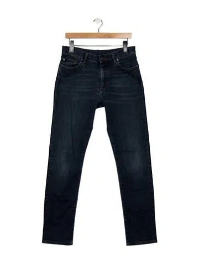Pre-owned Zegna Straight-leg Jeans In Blue