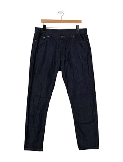 Pre-owned Zegna Straight-leg Jeans In Blue