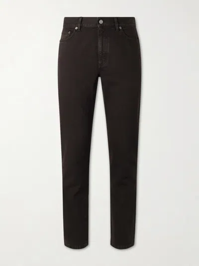 Zegna Dark Olive Green Cotton Roccia Pants In Brown