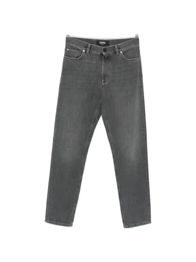 Zegna Straight-leg Jeans In Gray