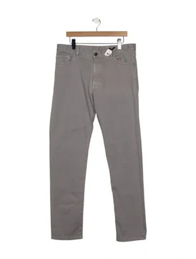 Pre-owned Zegna Straight-leg Jeans In Gray