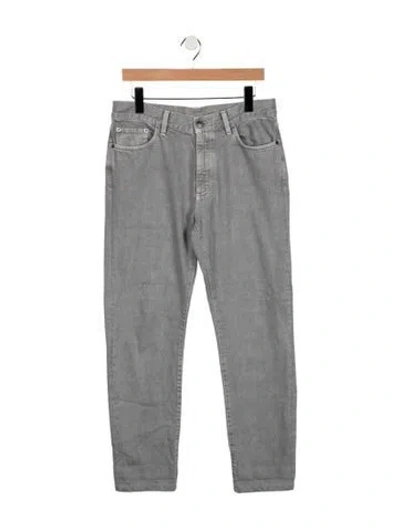 Pre-owned Zegna Straight-leg Jeans In Grey