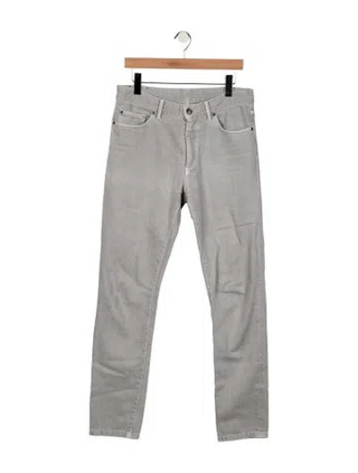 Pre-owned Zegna Straight-leg Jeans In Grey