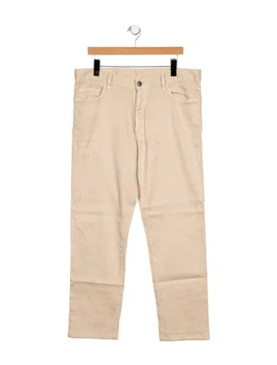 Pre-owned Zegna Straight-leg Jeans In Neutral