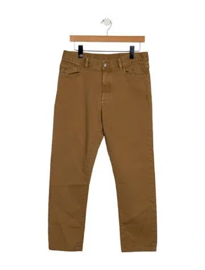 Pre-owned Zegna Straight-leg Jeans In Neutral