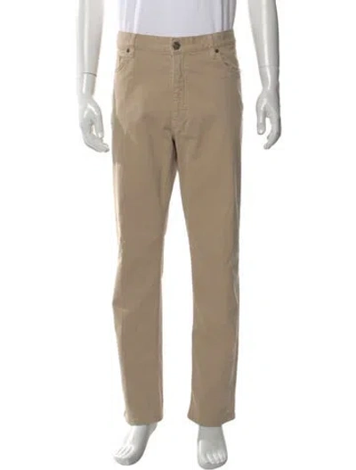 Pre-owned Zegna Straight-leg Jeans In Neutral