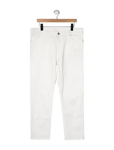 Pre-owned Zegna Straight-leg Jeans In Neutral