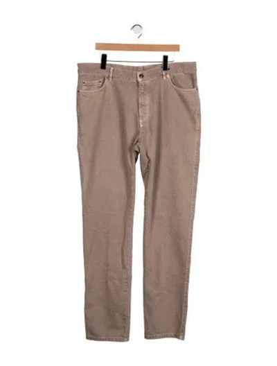 Pre-owned Zegna Straight-leg Jeans W/ Tags In Grey