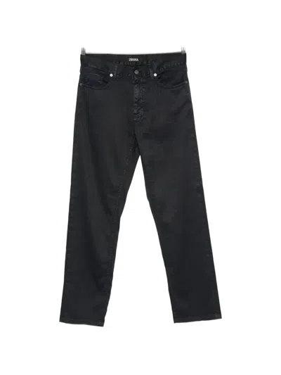 Zegna Straight-leg Trousers In Blue