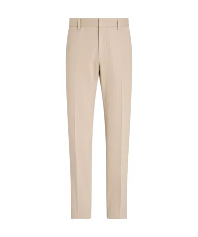 Zegna Straight-leg Trousers In Pink