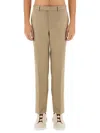Zegna Straigth Leg Pants In Nude
