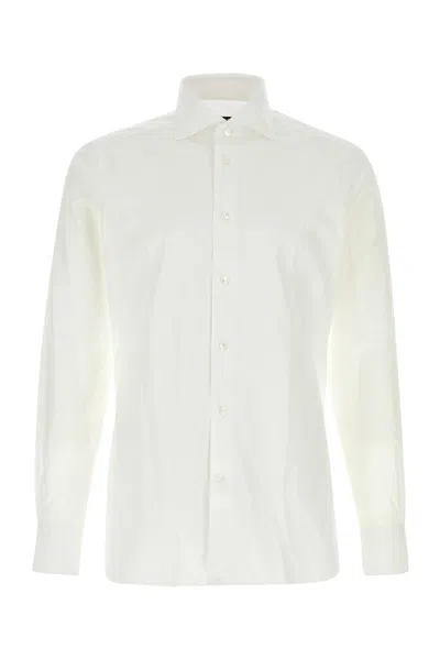 ZEGNA STRETCH COTTON SHIRT-43 ND ZEGNA MALE