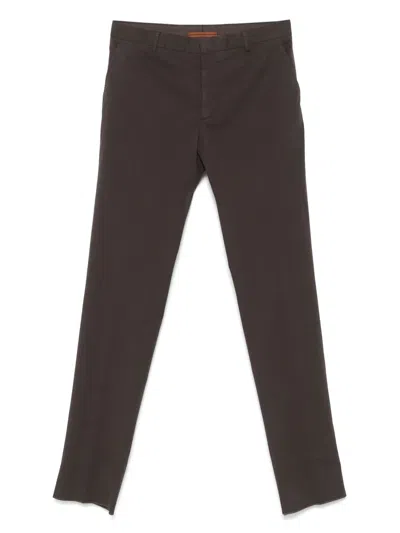 Zegna Klassische Chino In Brown