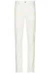 Zegna Roccia Mid-rise Slim Jeans In White