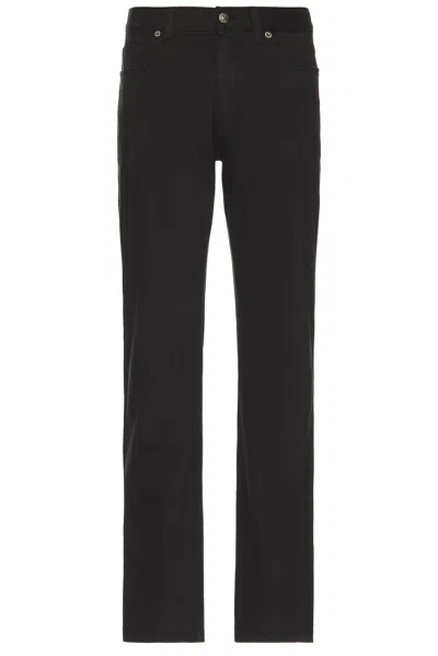 Zegna Stretch Gabardine Pants In Black