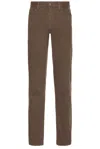 Zegna Stretch Gaberdine Pants In Dark Taupe