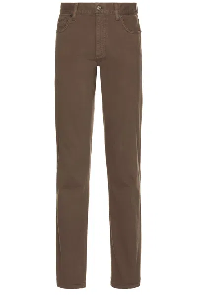 Zegna Stretch Gaberdine Pants In Dark Taupe