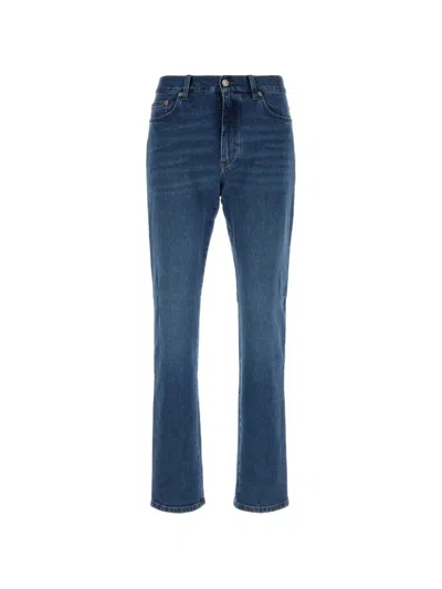 Zegna Stretch-design Jeans In Blue